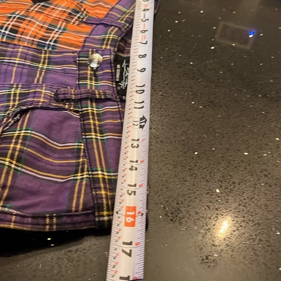 Tripp NYC - Madness Pant Purple/Orange Plaid 32/32 - Picture 5 of 5